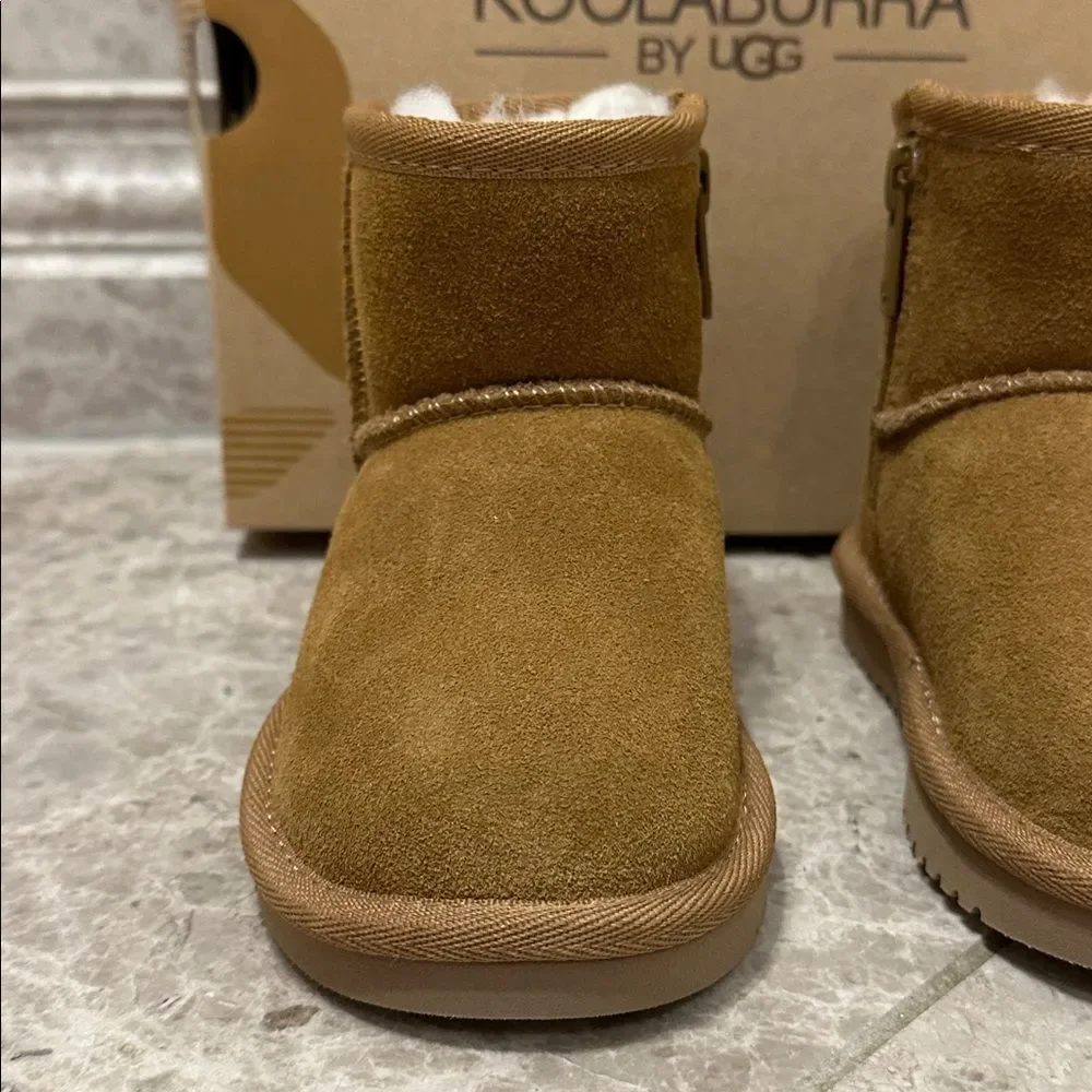 Koolaburra by UGG Koola Chestnut Suede Boots NEW Toddler Girls Size 5
